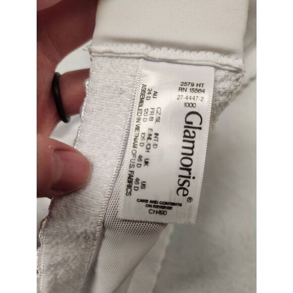 Glamorise 1000 Magic Lift Full Figure Support Bra 46D White - Picture 3 of 3